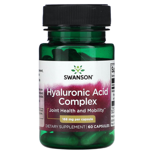 Swanson-Hyaluronic Acid Complex-166 mg-60 Capsules