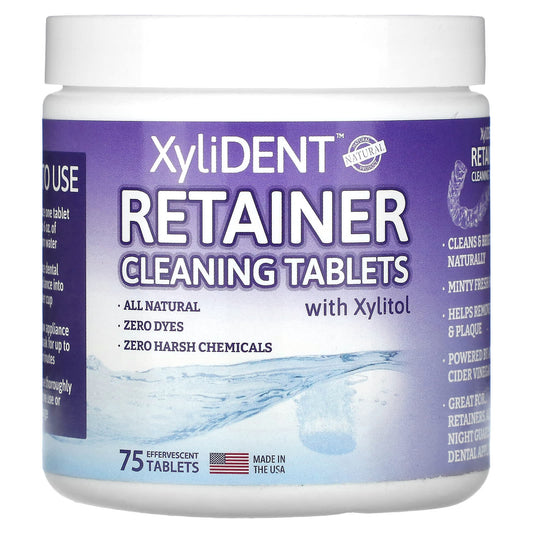 XyliDENT-Retaining Cleaning Tablets with Xylitol -75 Effervescent Tablets