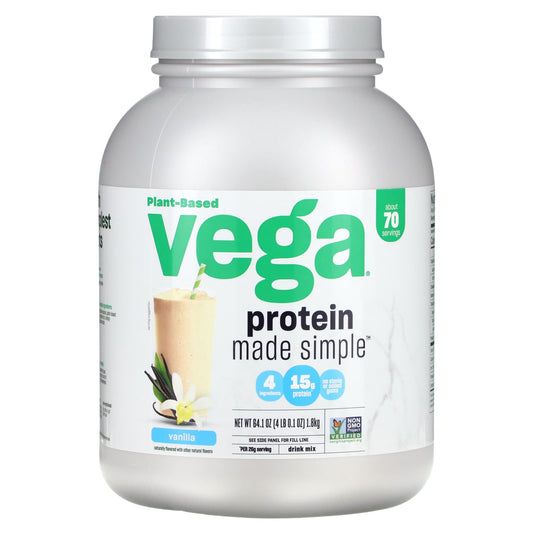 Vega-Plant-Based Protein Made Simple-Vanilla-4 lbs (0.1 oz)