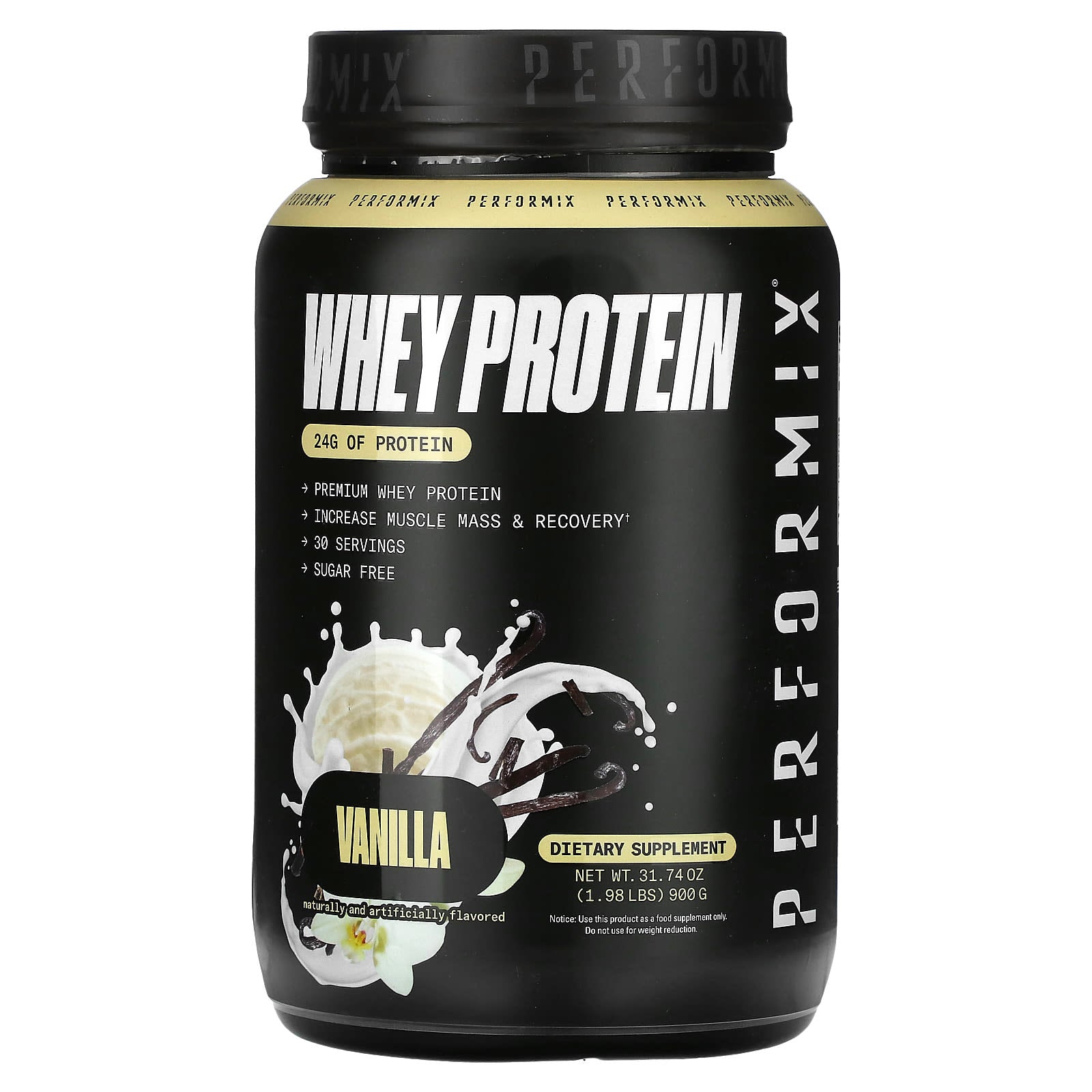 Performix-Whey Protein-Vanilla-1.98 lbs (900 g)