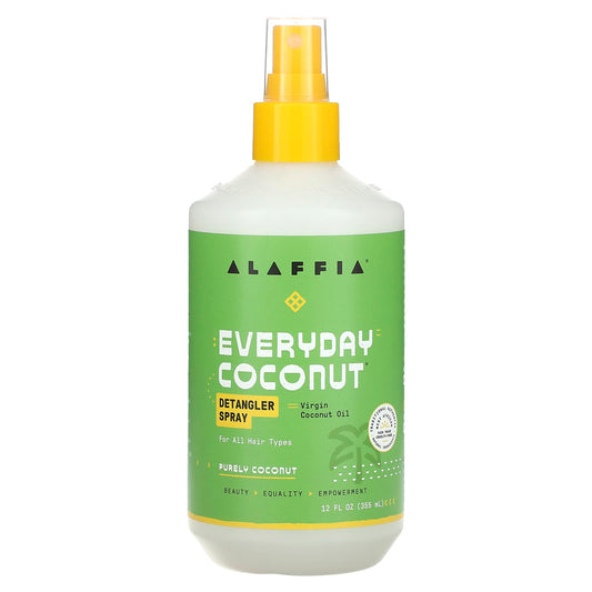 Alaffia-Everyday Coconut Detangler Spray-For All Hair Types-12 fl oz (355 ml)