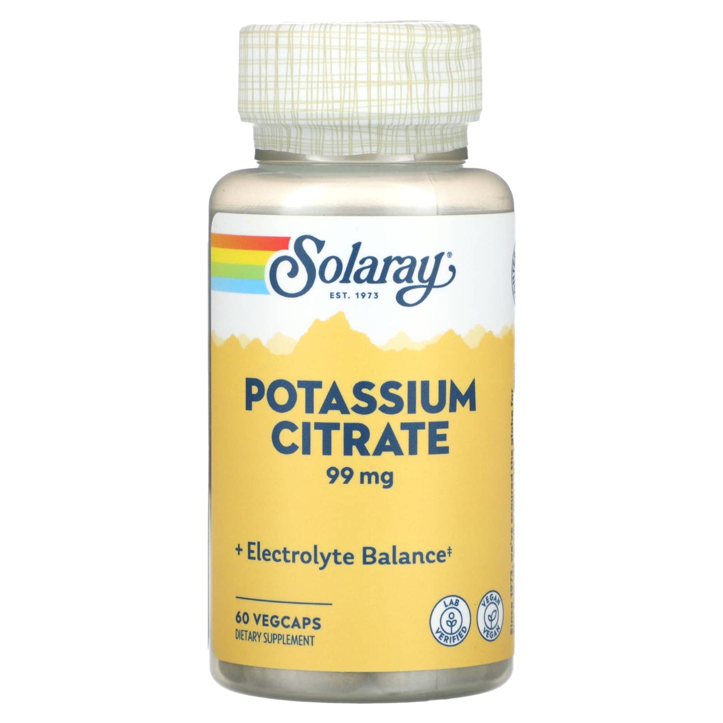 Solaray-Potassium Citrate -99 mg -60 VegCaps