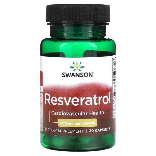 Swanson-Resveratrol-500 mg-30 Capsules