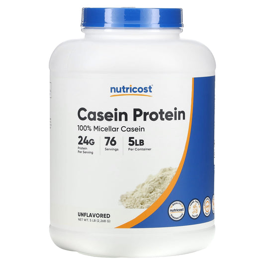 Nutricost-Casein Protein-Unflavored-5 lb (2,268 g)