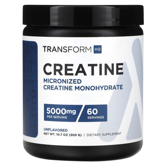 TransformHQ-Creatine-Unflavored-5,000 mg-10.7 oz (300 g)