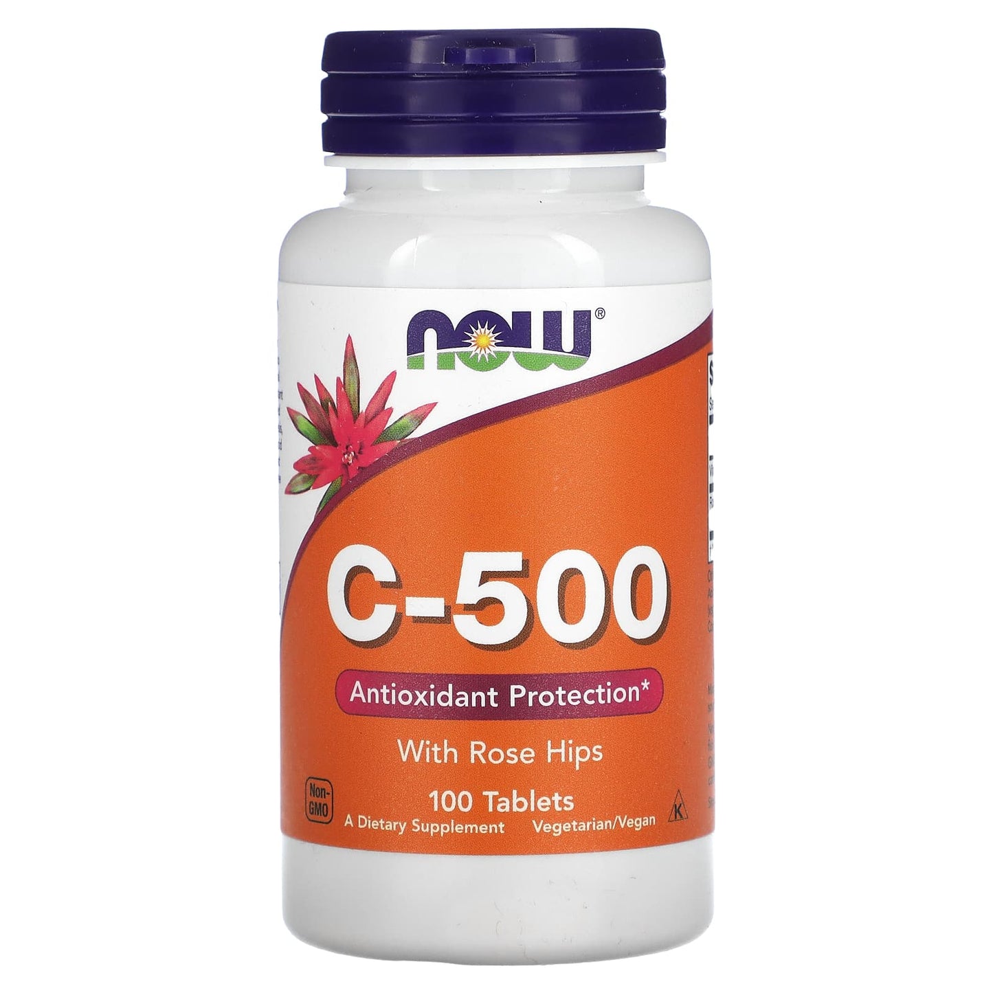 NOW Foods-C-500 with Rose Hips-100 Tablets