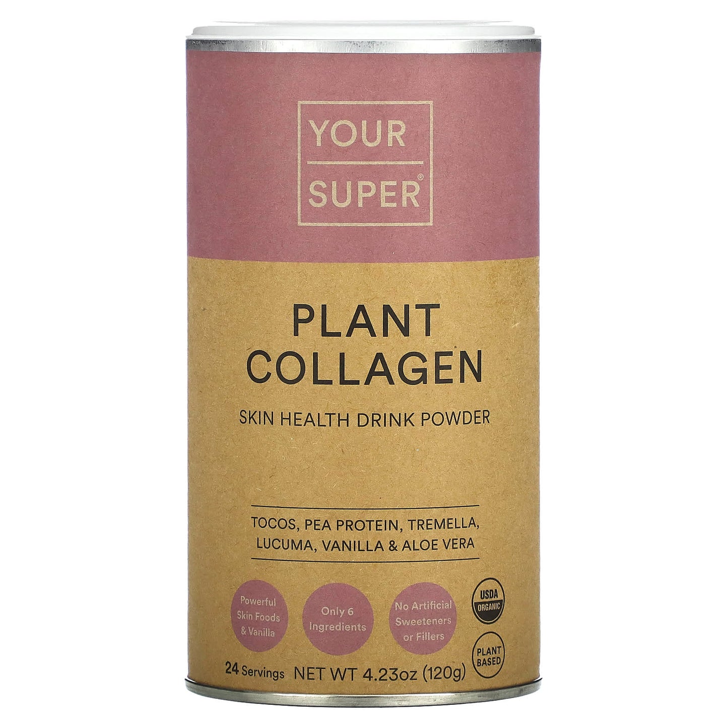 Your Super-Plant Collagen-Skin Health Drink Powder-4.23 oz (120 g)