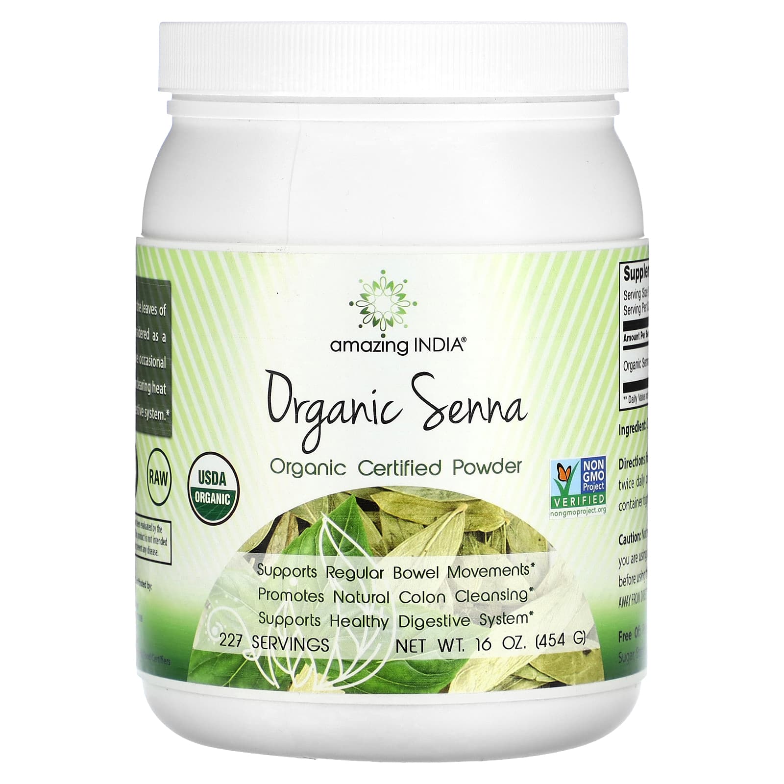 Amazing India-Organic Senna-16 oz (454 g)