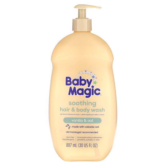 Baby Magic-Soothing Hair & Body Wash-Vanilla & Oat-30 fl oz (887 ml)