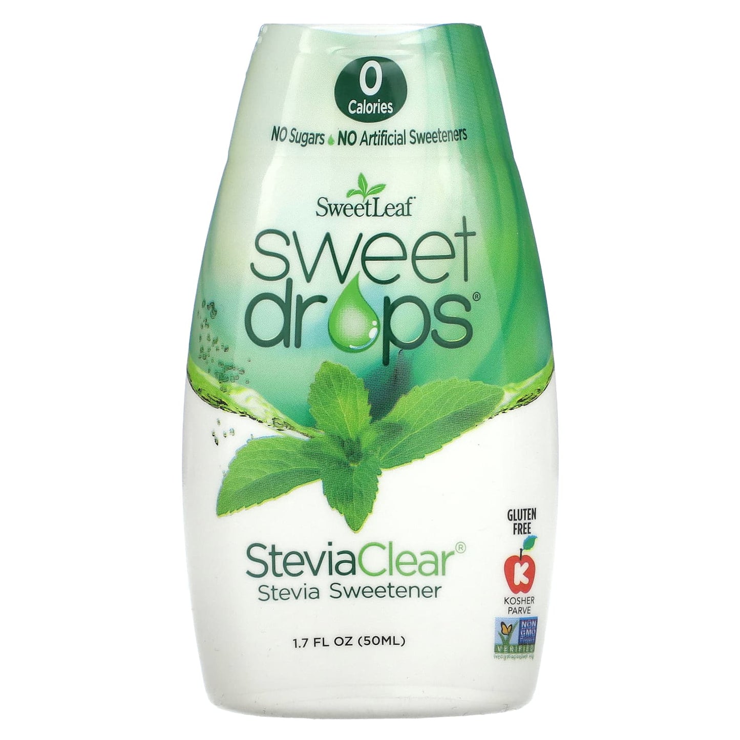 Wisdom Natural-SweetLeaf-Sweet Drops-SteviaClear-1.7 fl oz (50 ml)