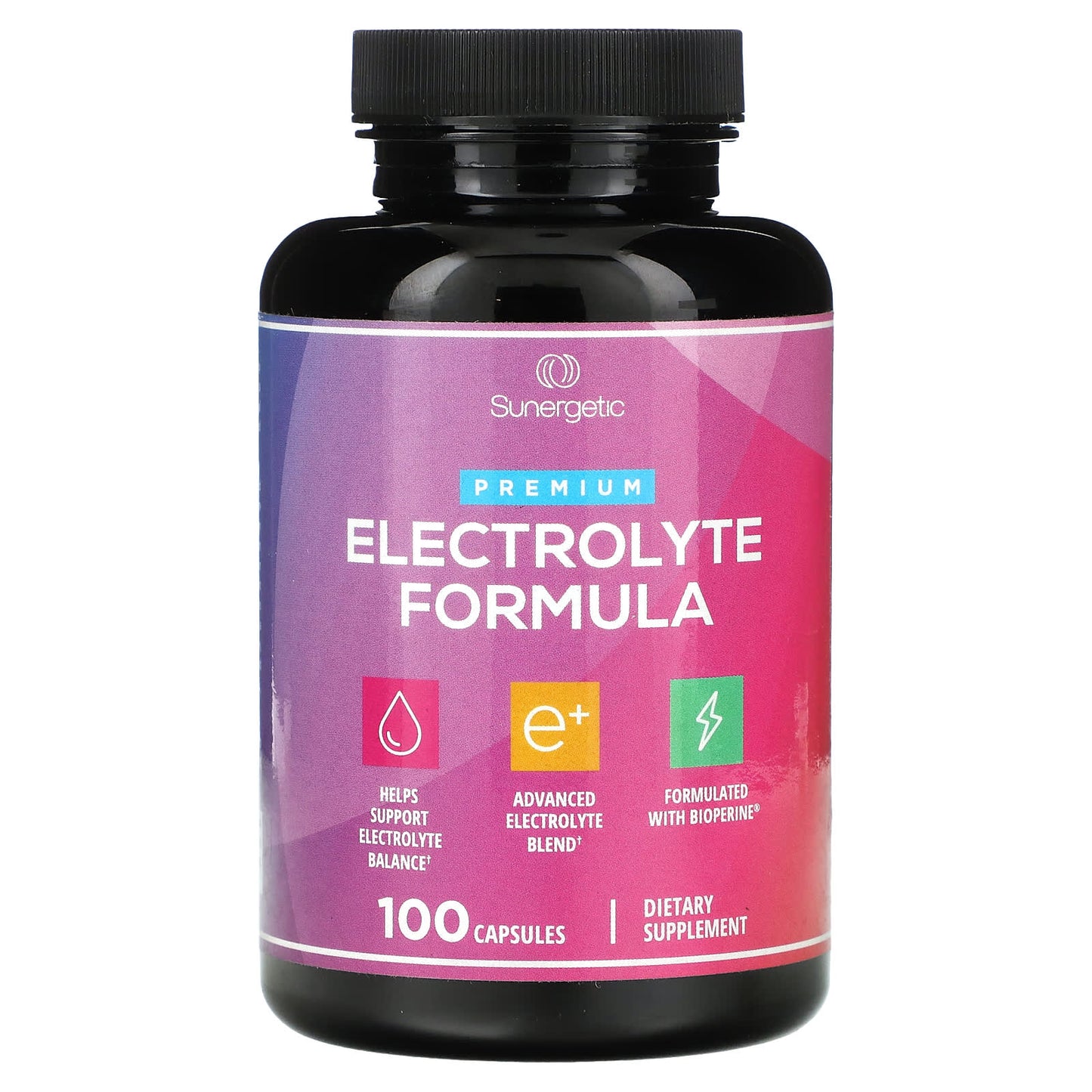 Sunergetic-Premium Electrolyte Formula-100 Capsules