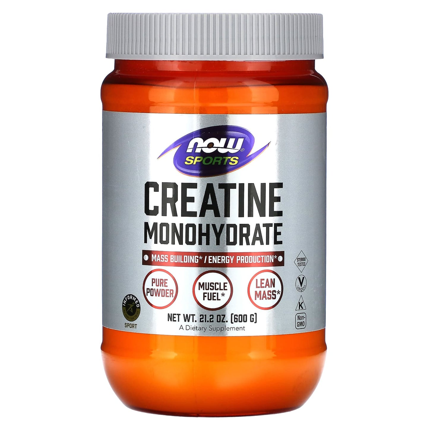 NOW Foods-Sports-Creatine Monohydrate-21.2 oz (600 g)