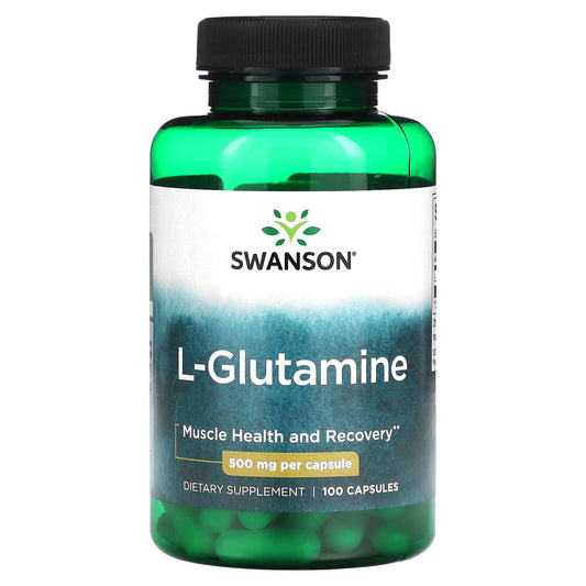 Swanson-L-Glutamine -500 mg -100 Capsules