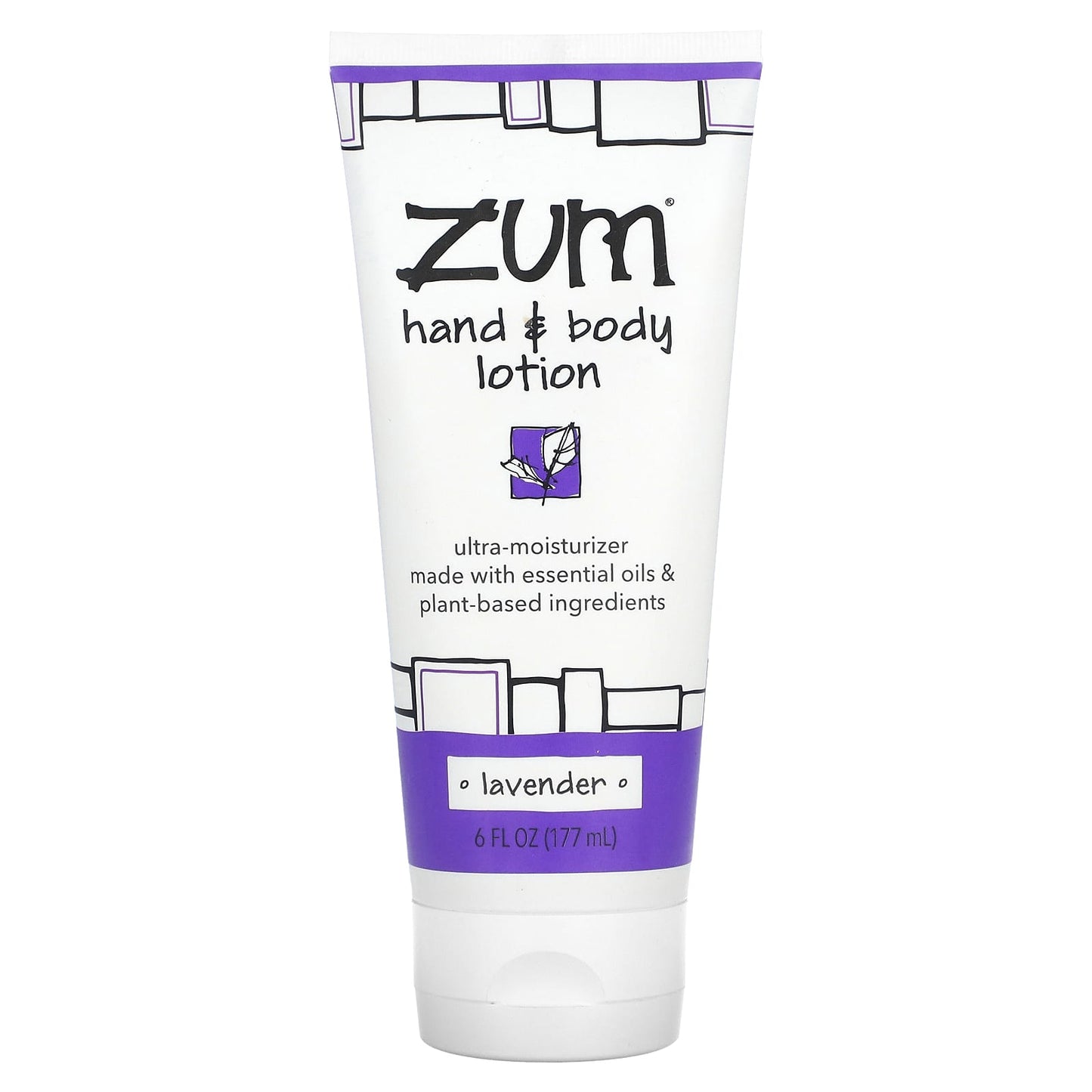 ZUM-Hand & Body Lotion-Lavender-6 fl oz (177 ml)