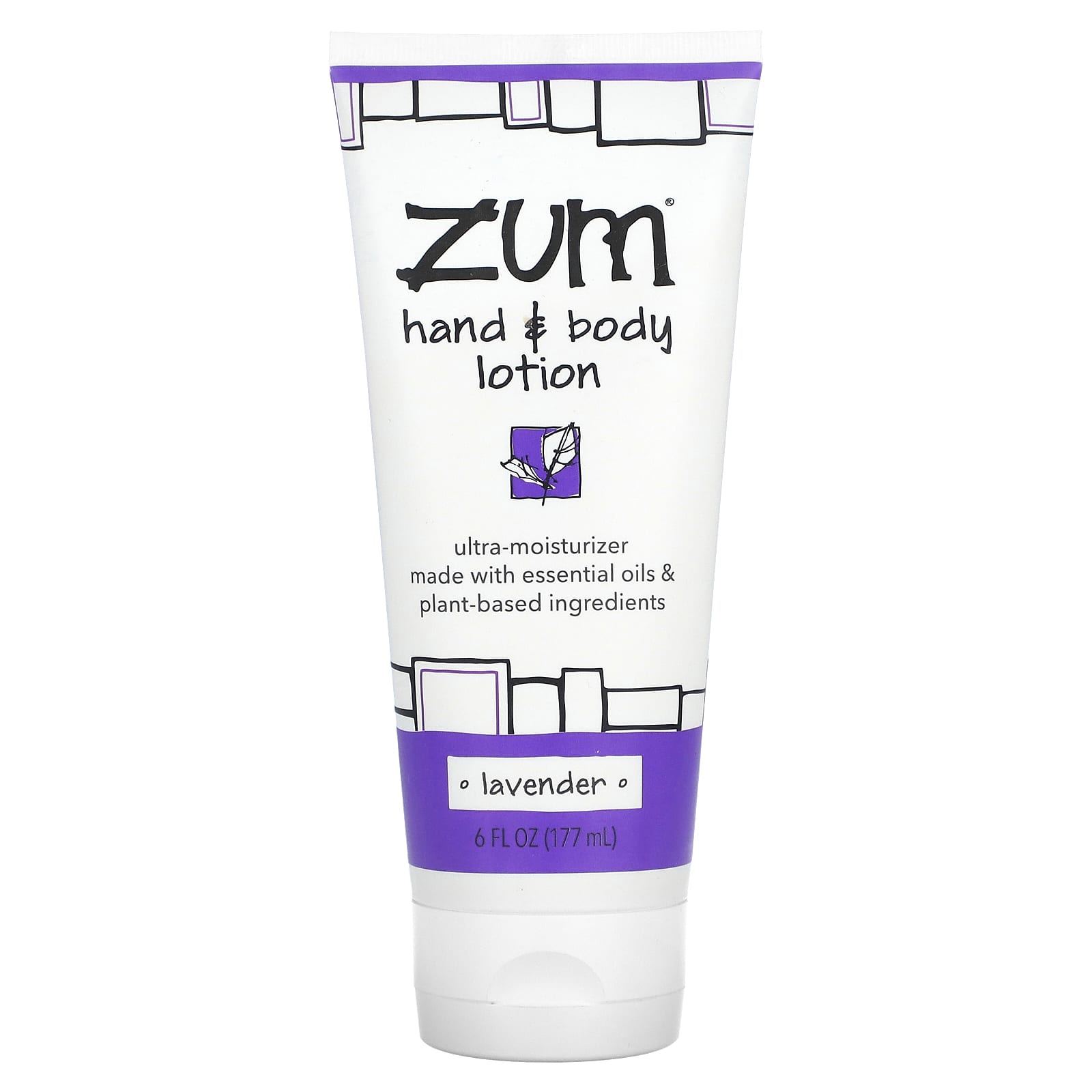 ZUM-Hand & Body Lotion-Lavender-6 fl oz (177 ml)