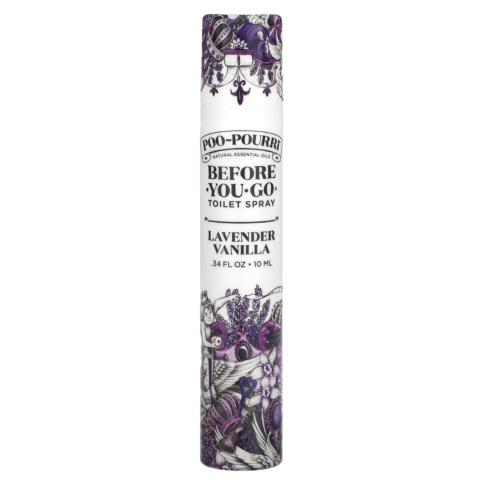 Poo-Pourri-Before-You-Go Toilet Spray-Lavender Vanilla -.34 fl oz (10 ml)