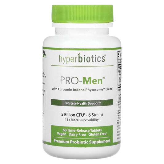 Hyperbiotics-Pro-Men With Curcumin Indena Phytosome Blend-5 Billion CFU-60 Time-Release Tablets