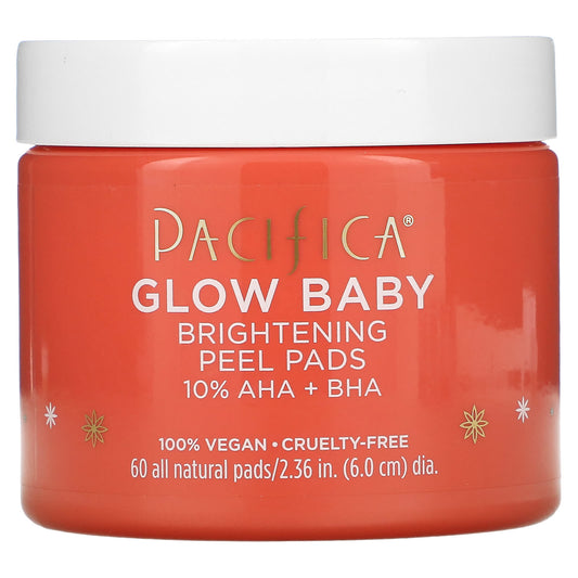 Pacifica-Glow Baby-Brightening Peel Pads-60 All Natural Pads