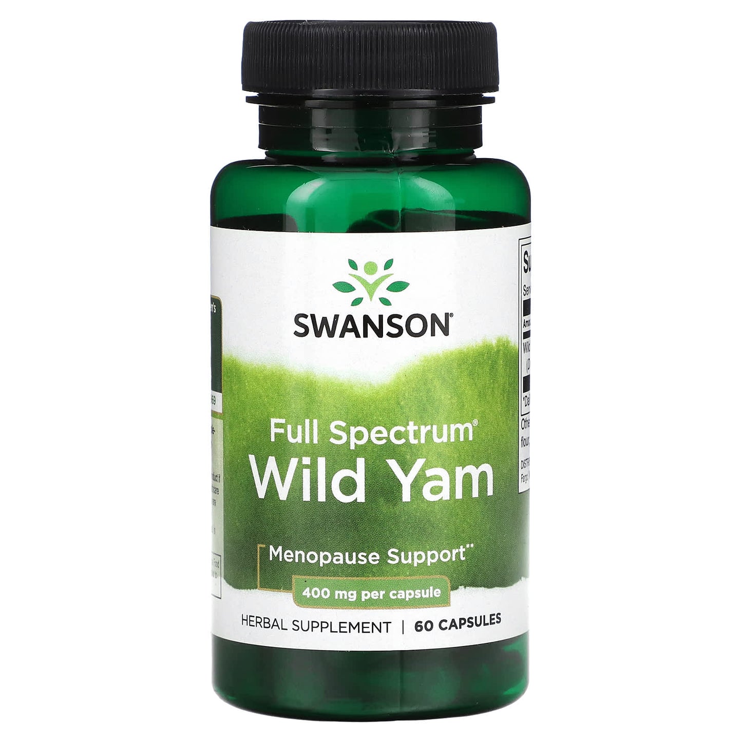 Swanson-Full Spectrum-Wild Yam-400 mg-60 Capsules