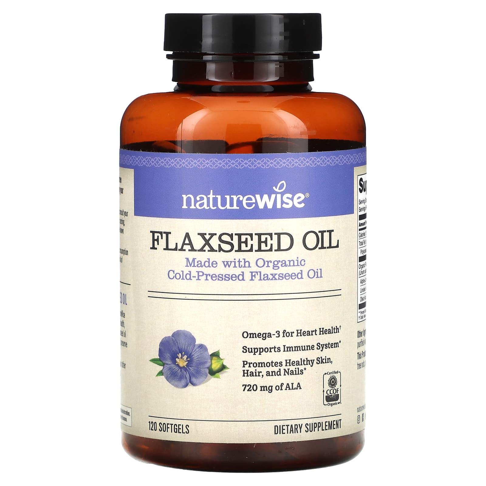 NatureWise-Flaxseed Oil-120 Softgels