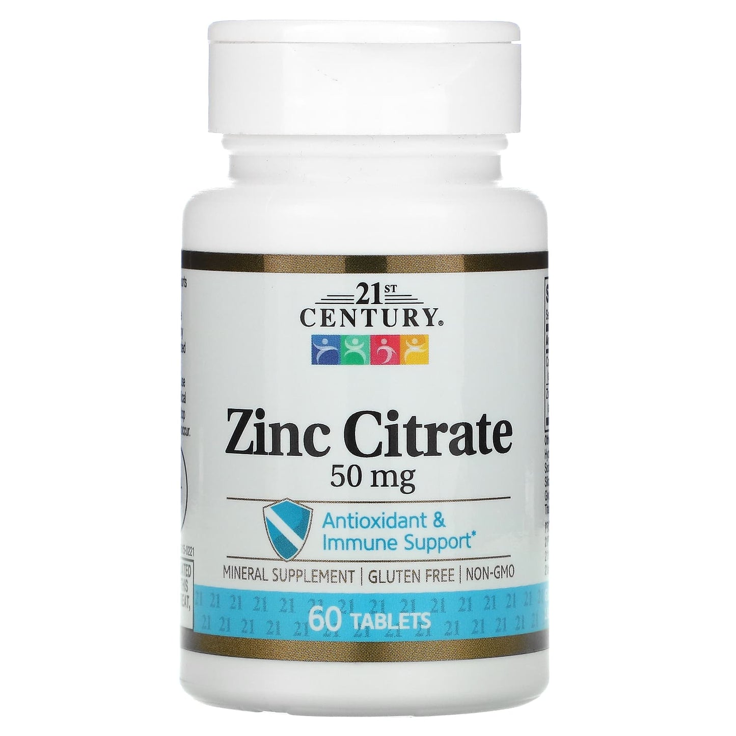 21st Century-Zinc Citrate-50 mg-60 Tablets
