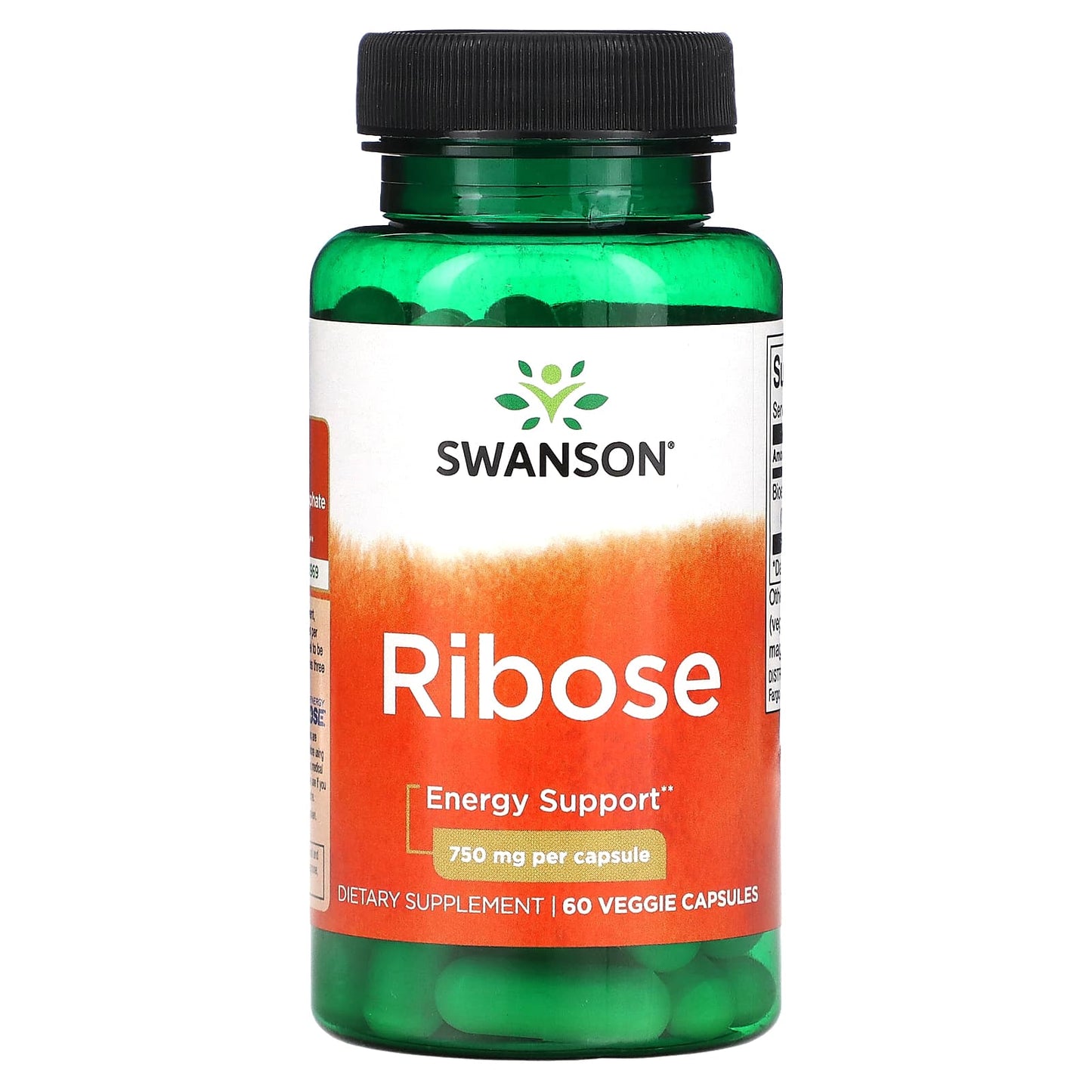 Swanson-Ribose-750 mg-60 Veggie Capsules