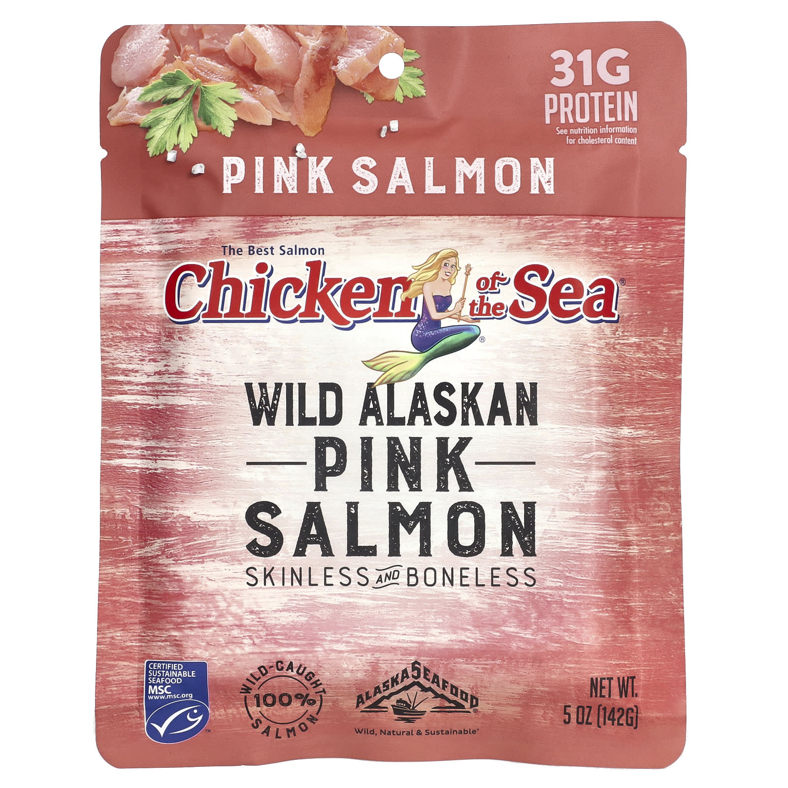 Chicken of the Sea-Wild-Alaskan Pink Salmon-5 oz (142 g)