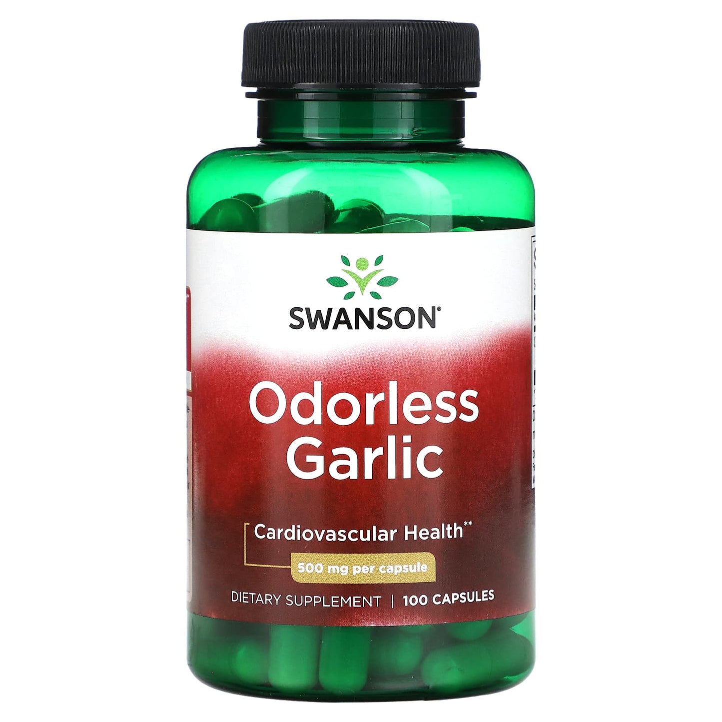 Swanson-Odorless Garlic-500 mg-100 Capsules