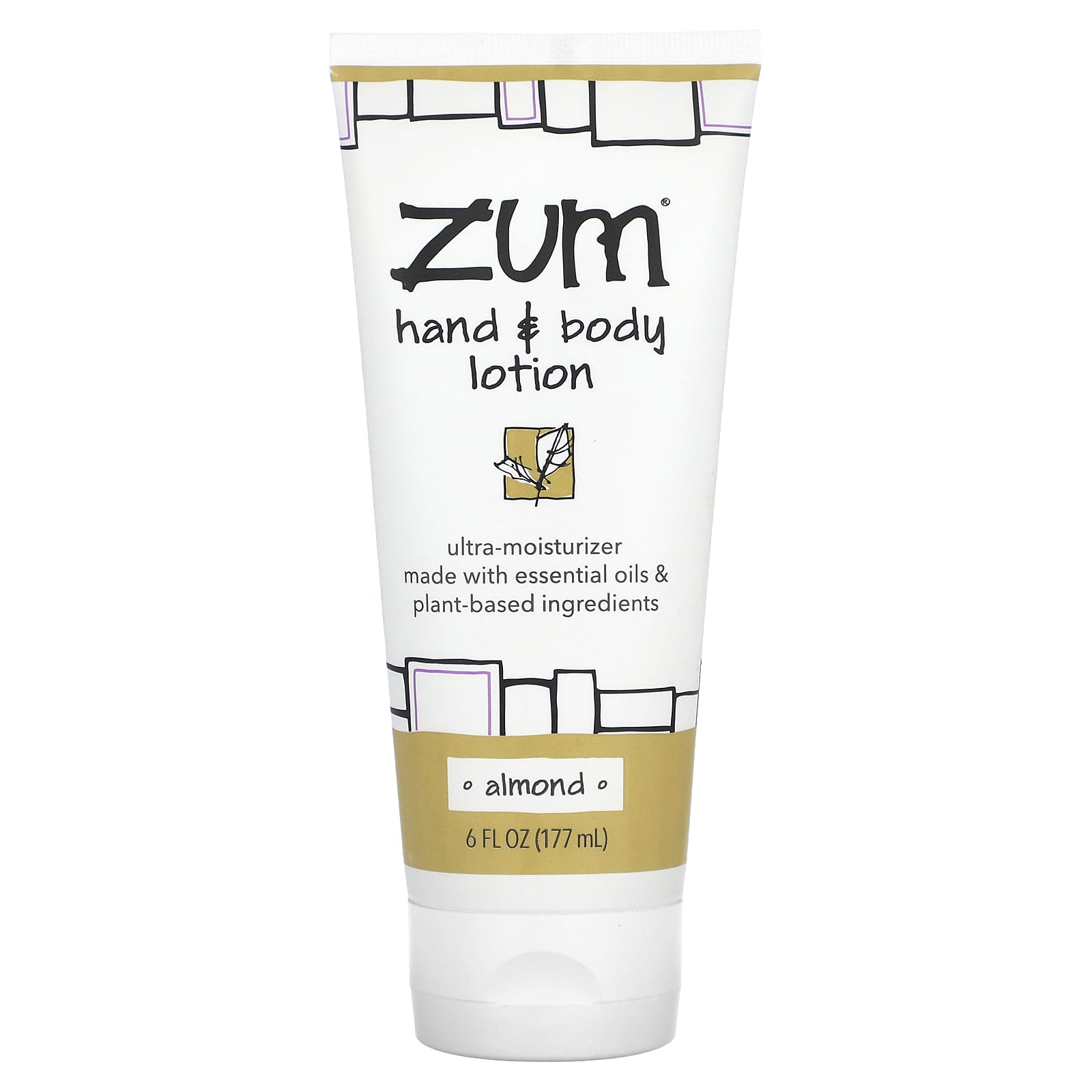 ZUM-Hand & Body Lotion-Almond-6 fl oz (177 ml)