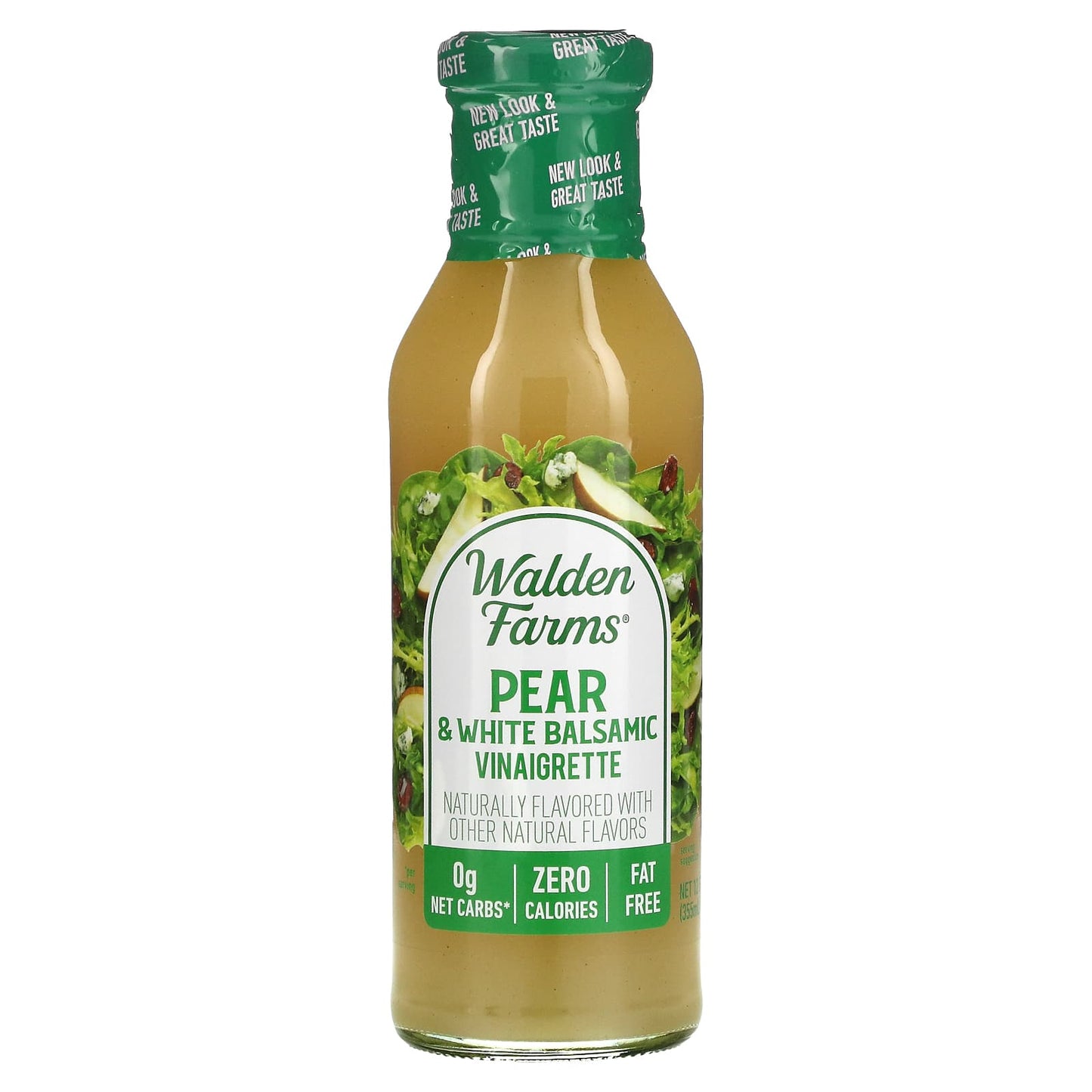 Walden Farms-Pear & White Balsamic Vinaigrette Dressing-12 fl oz (355 ml)