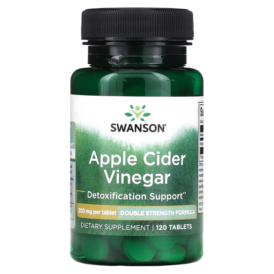 Swanson-Apple Cider Vinegar-200 mg-120 Tablets