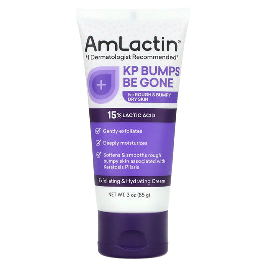 AmLactin-KP Bumps Be Gone-Exfoliating & Hydrating Cream-3 oz (85 g)