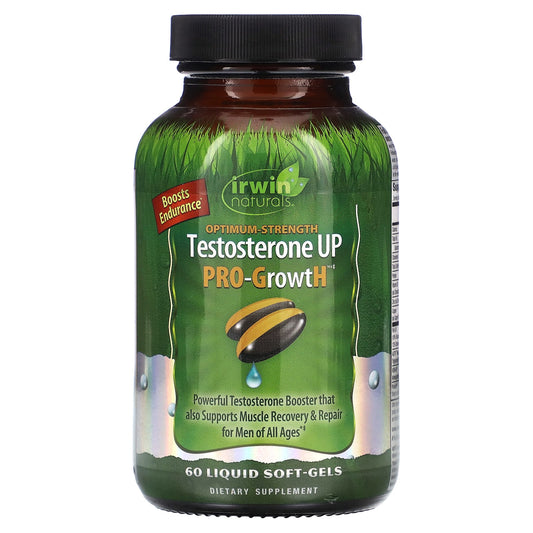 Irwin Naturals-Optimum-Strength Testosterone UP Pro-GrowtH-60 Liquid Soft-Gels