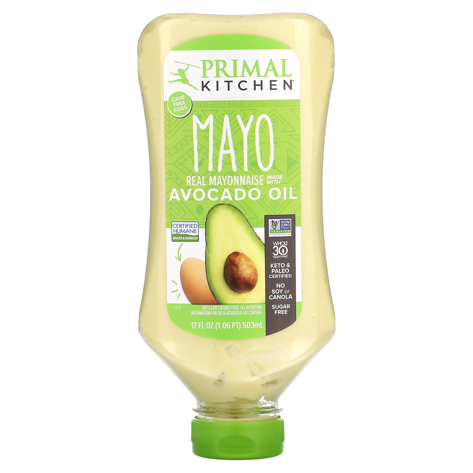 Primal Kitchen-Mayo With Avocado Oil-17 fl oz (503 ml)