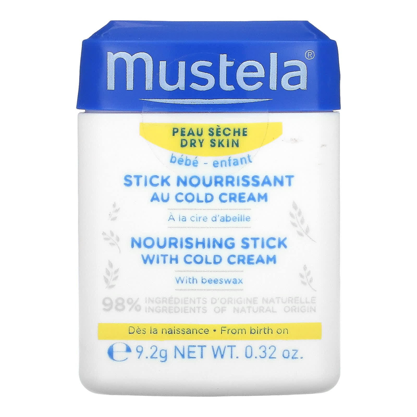 Mustela-Baby-Nourishing Stick with Cold Cream-0.32 oz (9.2 g)