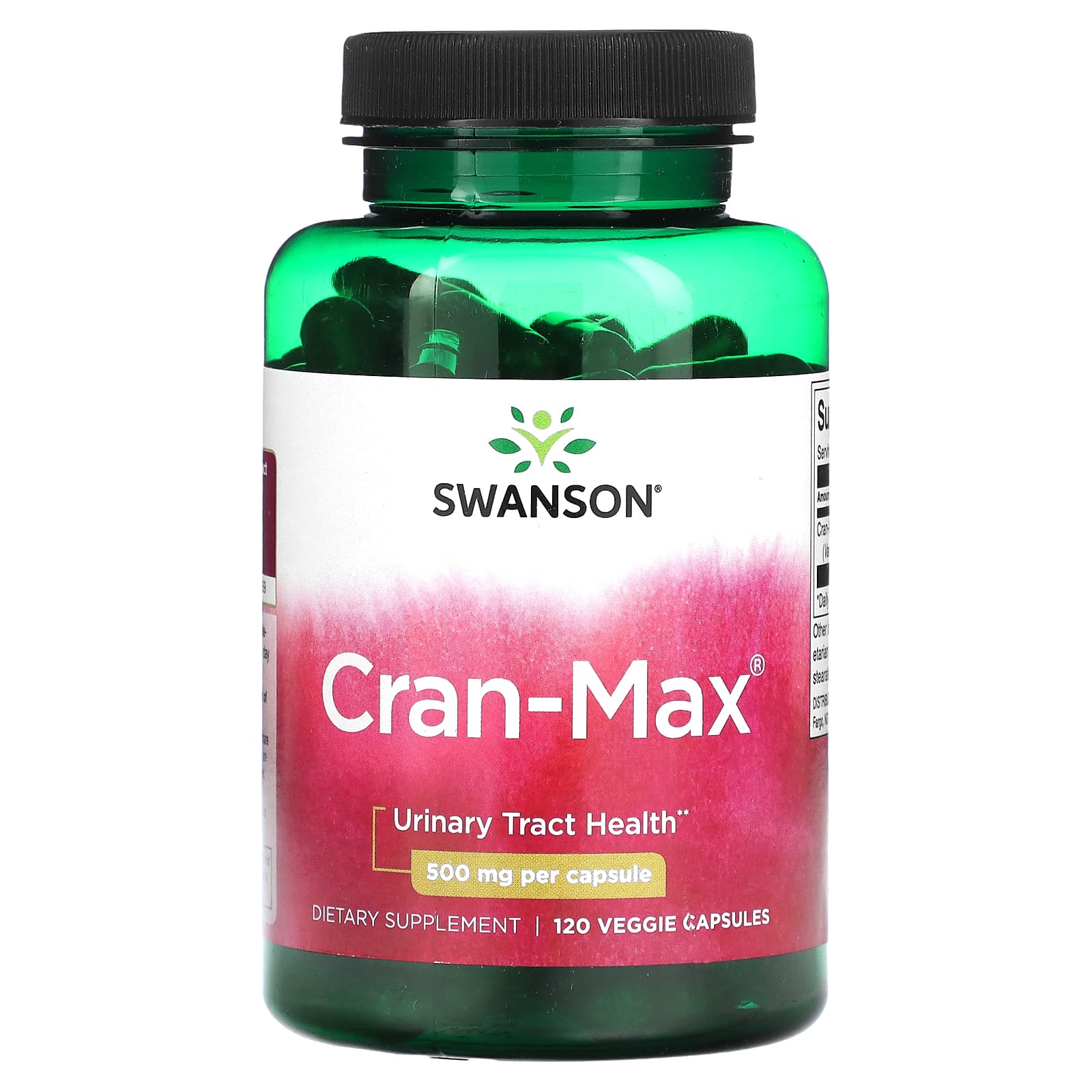 Swanson-Cran-Max-500 mg-120 Veggie Capsules