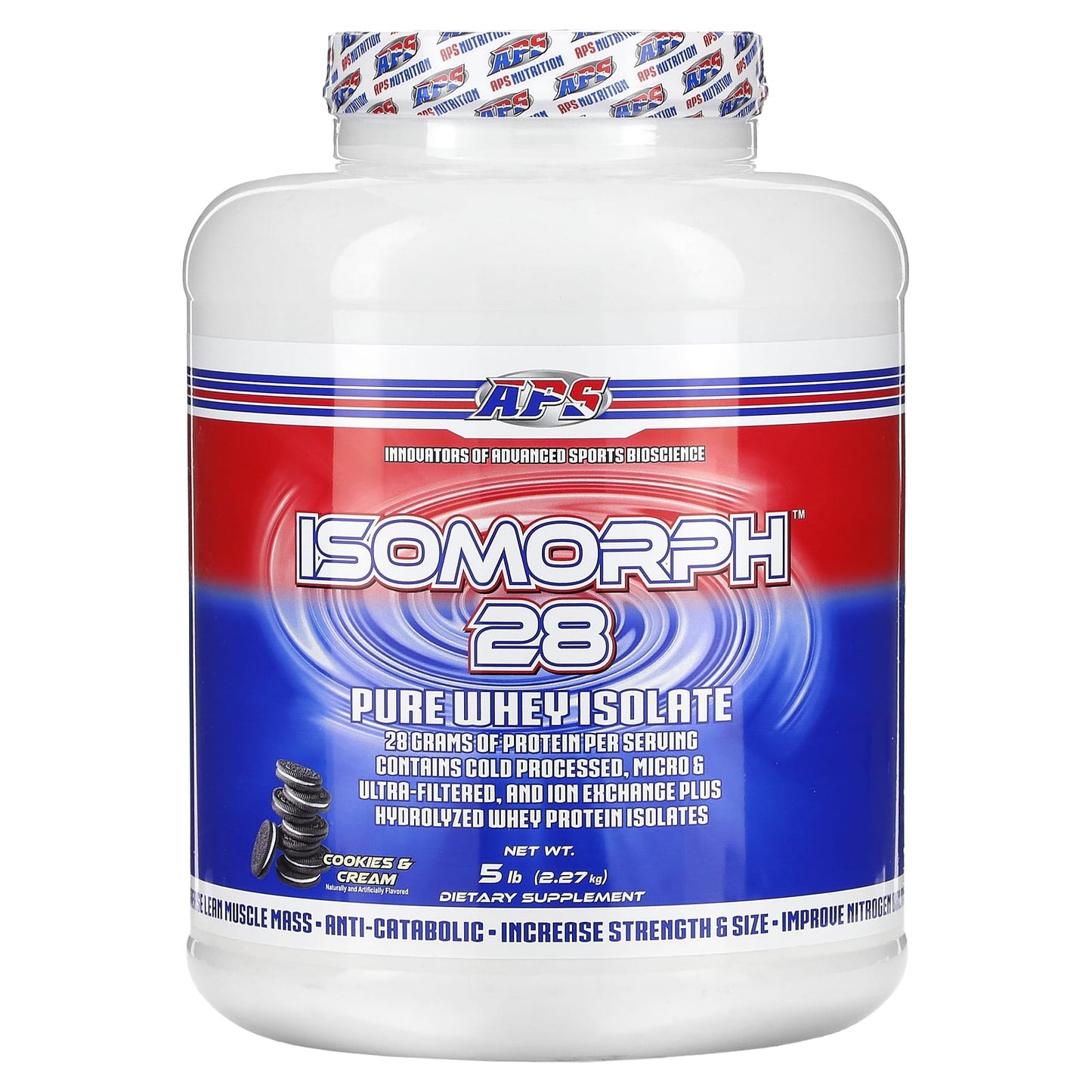 APS-Isomorph 28-Pure Whey Isolate-Cookies & Cream-5 lbs (2.27 kg)