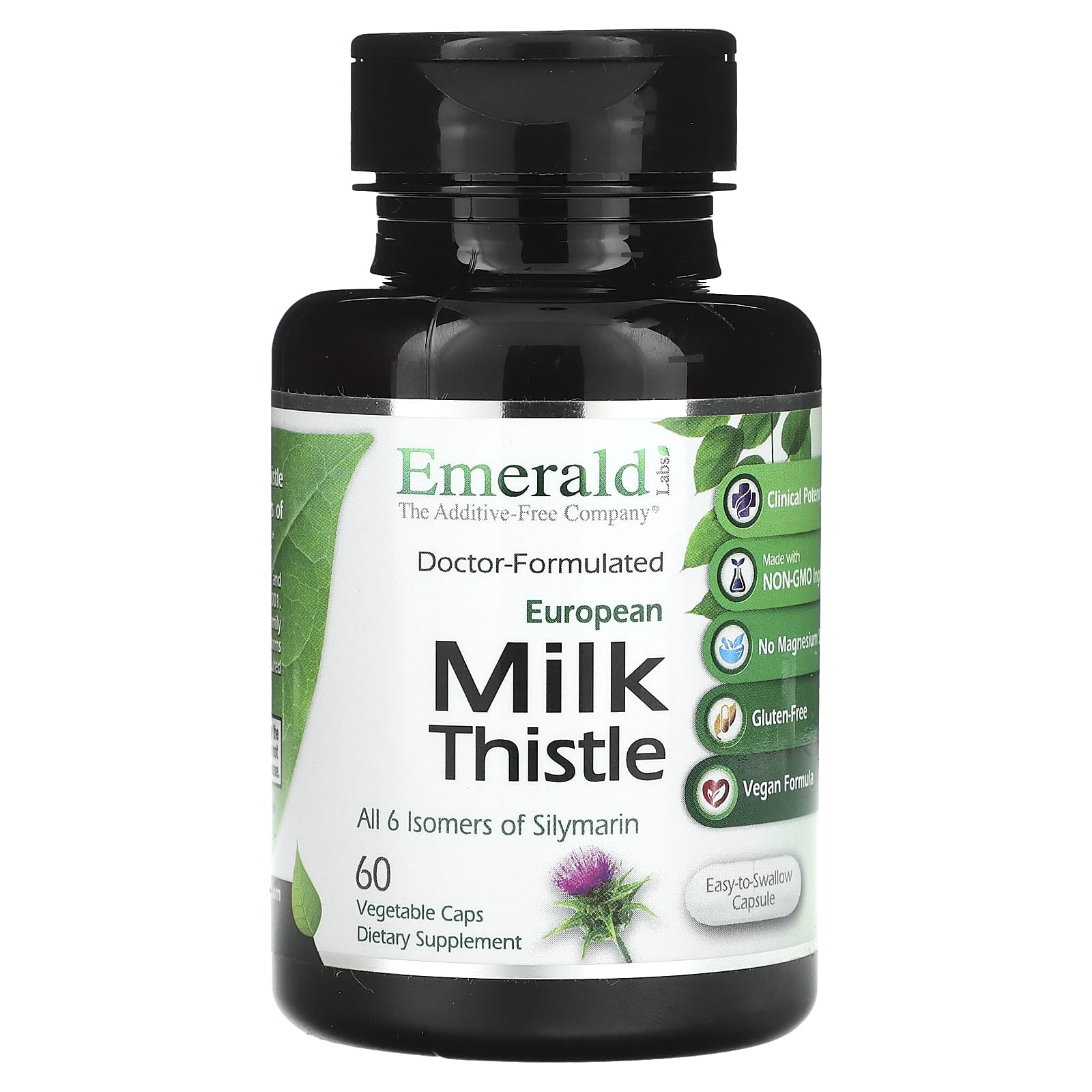 Emerald Laboratories-European Milk Thistle-60 Vegetable Caps