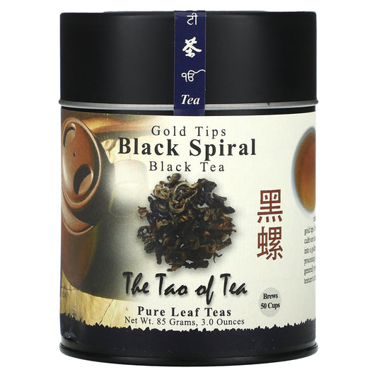 The Tao of Tea-Gold Tips Black Spiral-Black Tea-3 oz (85 g)