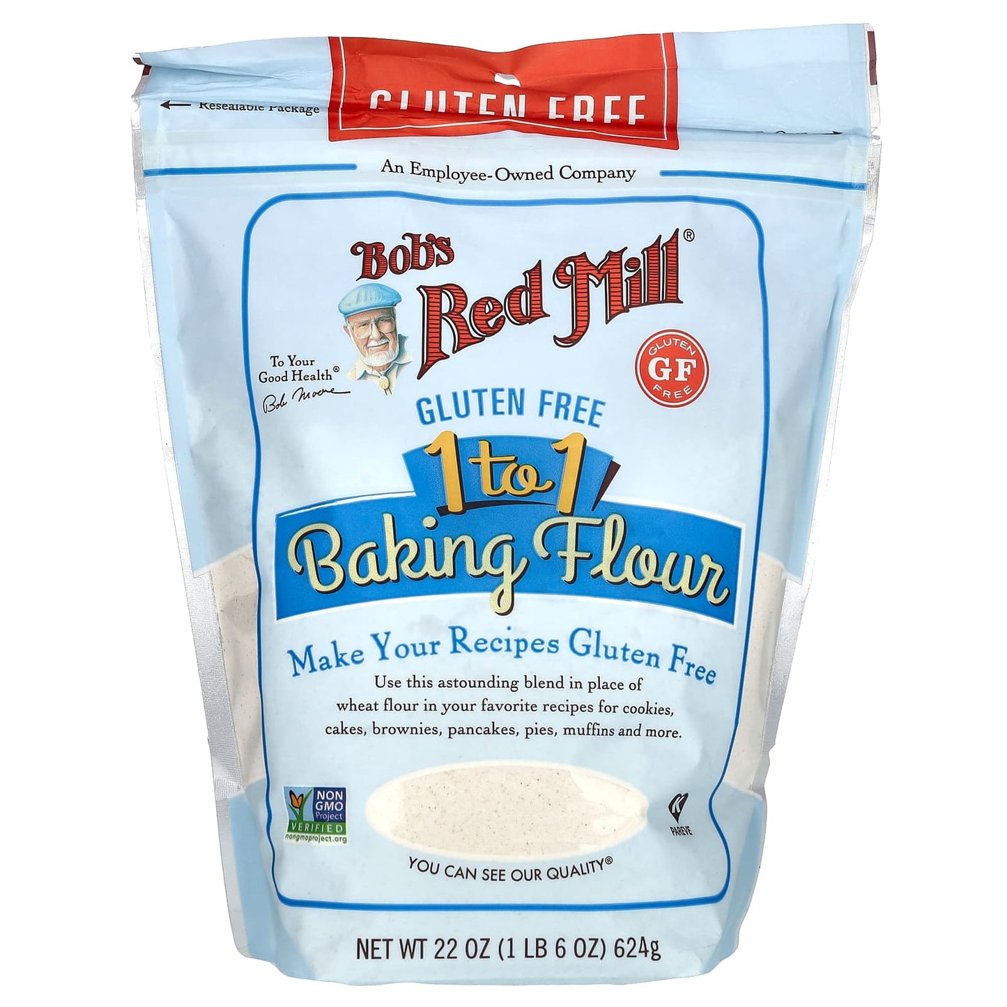 Bob's Red Mill-1 to 1 Baking Flour-Gluten Free-22 oz (624 g)