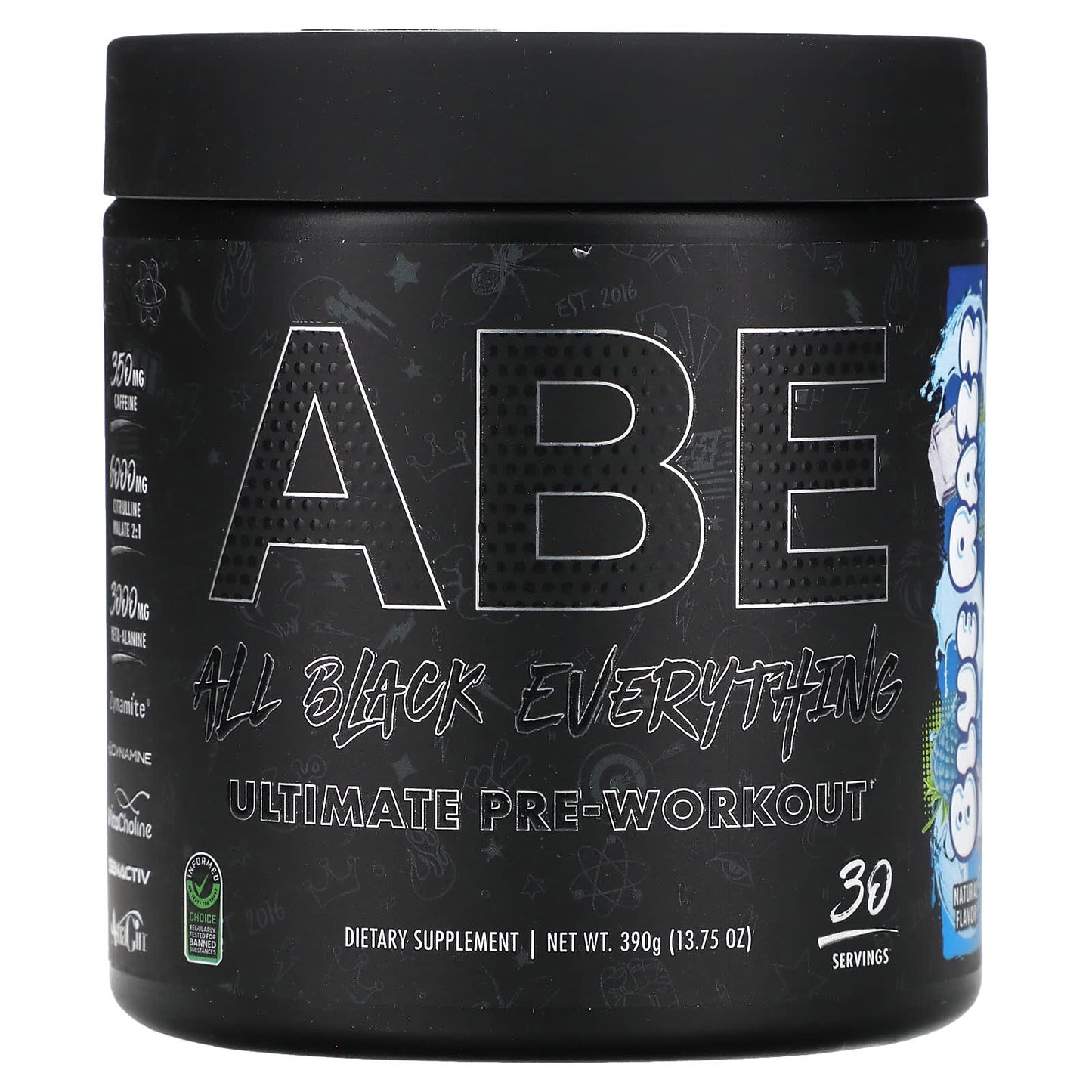 ABE-Ultimate Pre-Workout-Blue Razz-13.75 oz (390 g)