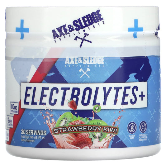 Axe & Sledge Supplements-Electrolytes+-Strawberry Kiwi-8.677 oz (246 g)