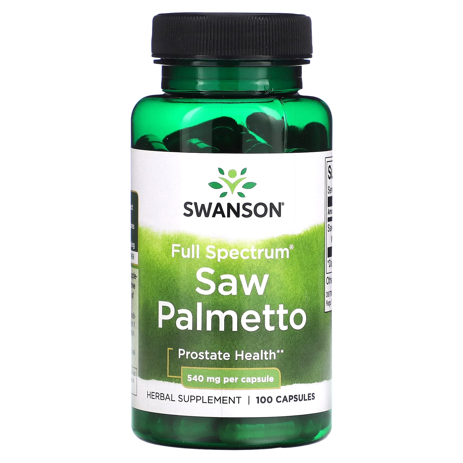 Swanson-Saw Palmetto-540 mg-100 Capsules