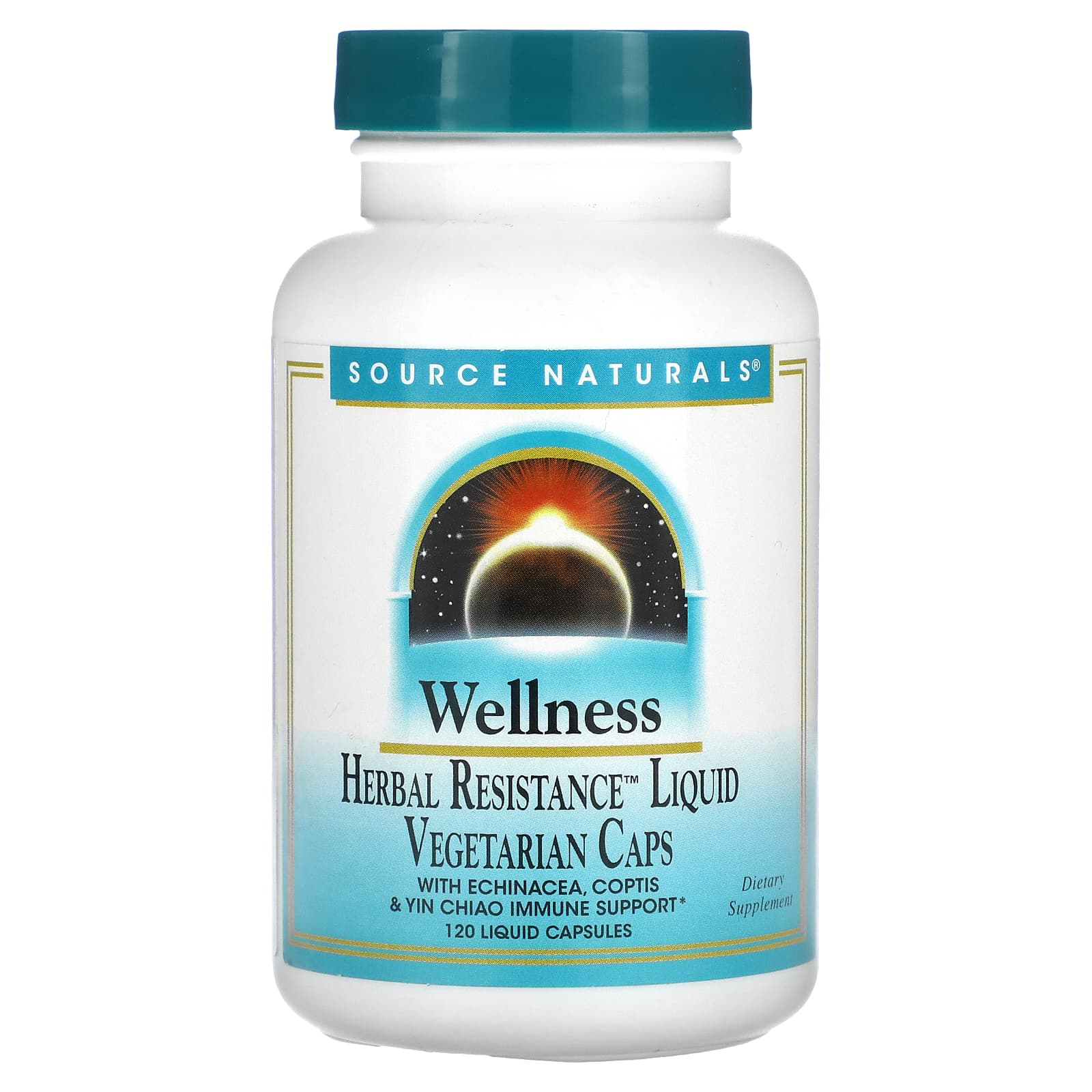 Source Naturals-Wellness Herbal Resistance Liquid-120 Liquid Capsules