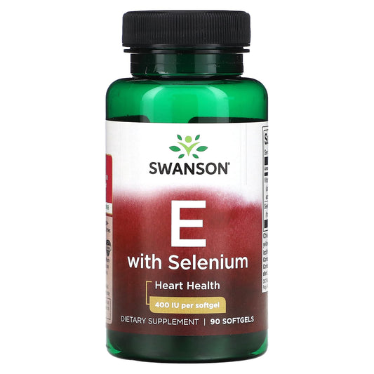 Swanson-Vitamin E with Selenium-400 IU-90 Softgels