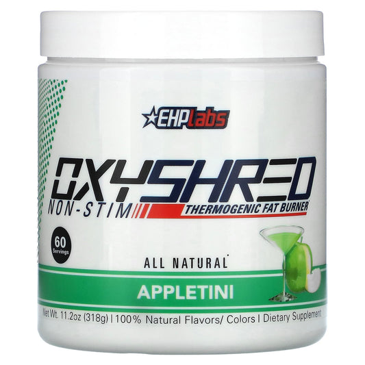 EHPlabs-OxyShred Non-Stim-Thermogenic Fat Burner-Appletini-11.2 oz (318 g)