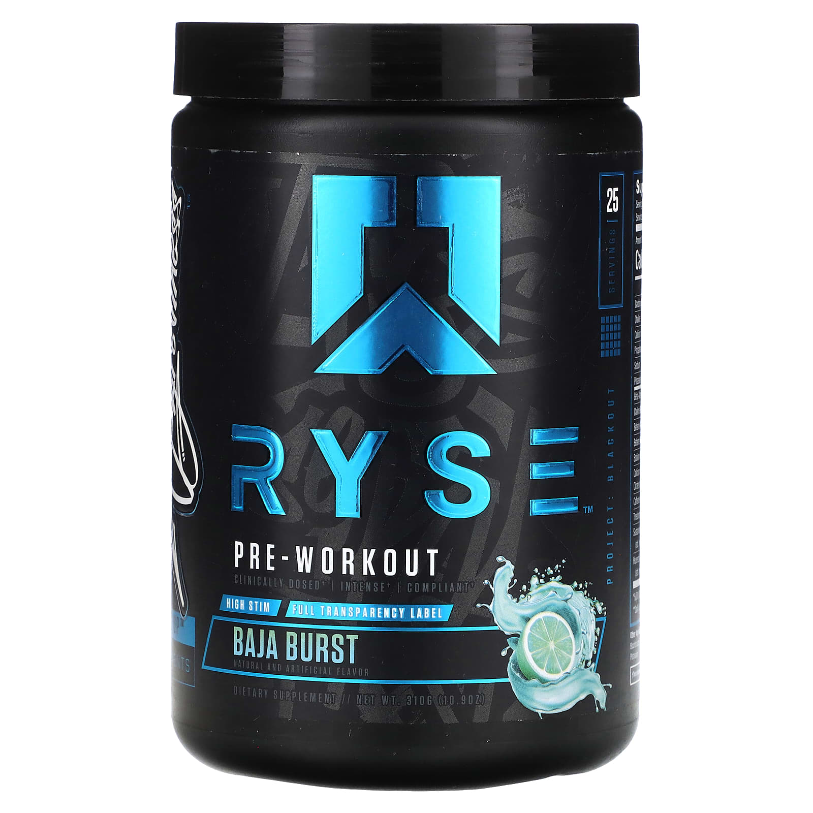 RYSE-Pre-Workout-Baja Burst-10.9 oz (310 g)