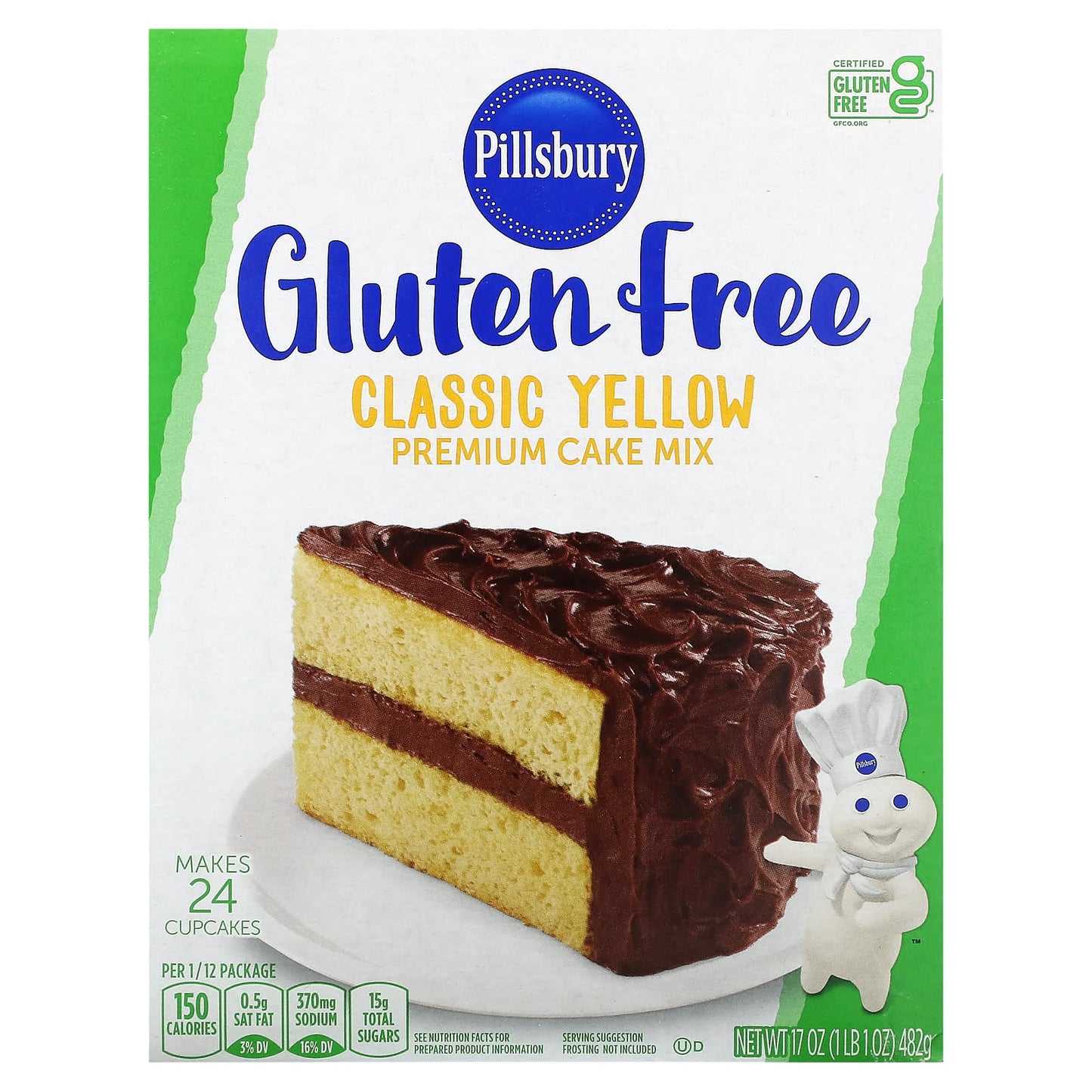 Pillsbury-Classic Yellow Premium Cake Mix-Gluten Free-17 oz (482 g)