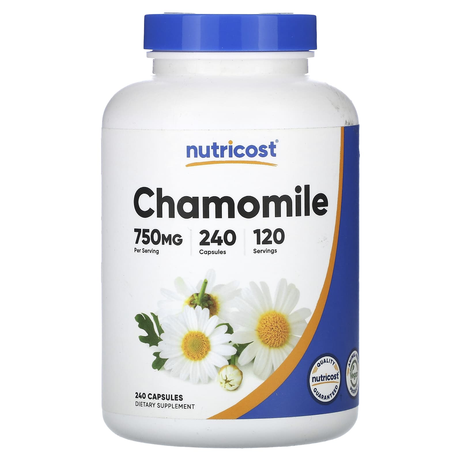 Nutricost-Chamomile-750 mg -240 Capsules (375 mg per Capsule)