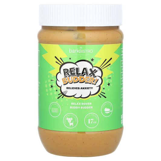 Bark Bistro-Relax Budder-Peanut Butter-For Dogs-17 oz (480 g)